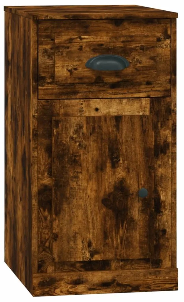 vidaXL Dulap lateral, sertar, stejar afumat, 40x50x75cm lemn prelucrat