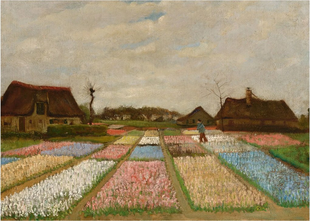 Tablou - Vincent van Gogh, Flower Beds in Holland, reproducere (70x50 cm)