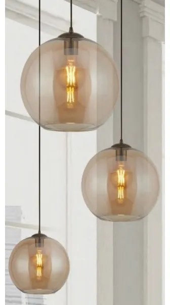 Searchlight - Lustră pe cablu BALL 1xE27/60W/230V bronz