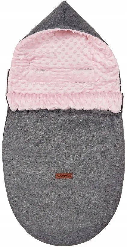 ShopJK SAC PENTRU CĂRUCIOR PRIMĂVARĂ/TOAMNĂ GRI - ROZ 017377