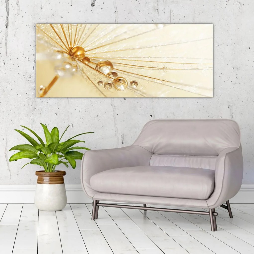 Tablou - Fotografie macro de păpădie (120x50 cm)