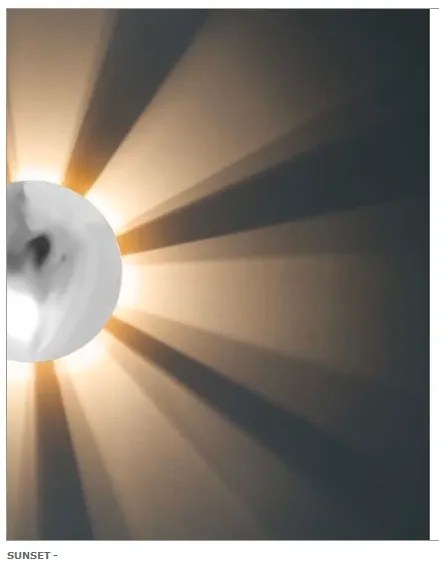 Aplica de perete effect Sunset G90220/69 BL