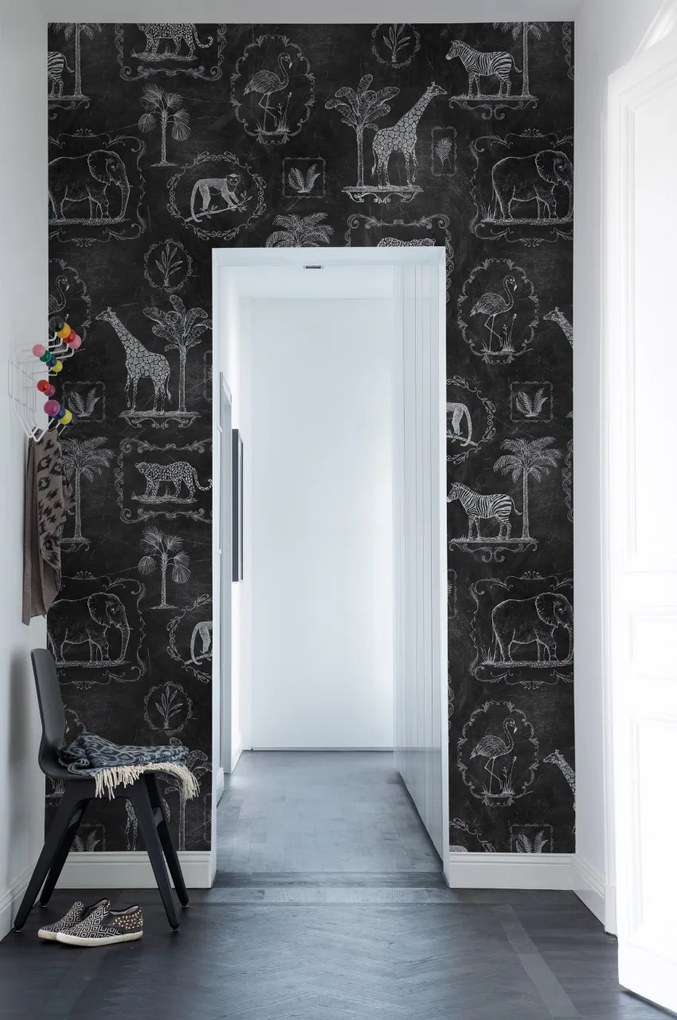 Fototapet, Animal Party, Blackboard, Rebel Walls