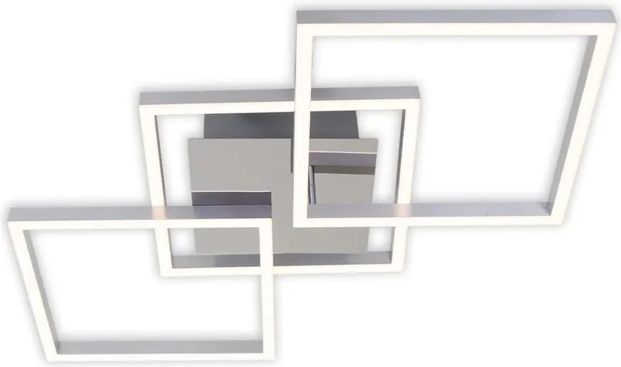 Plafonieră LED dimabilă, 36 W, 230 V, 3000 K, crom mat