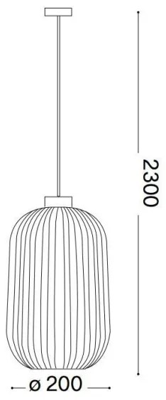 Ideal Lux - Pendul pe cablu MINT 1xE27/60W/230V Ø 14 cm, verde
