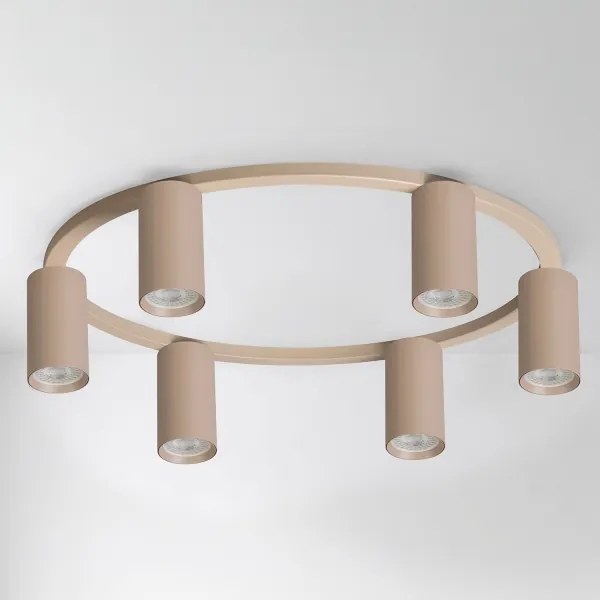 Brilagi - LED RGBW plafonieră dimmabilă SELE 6xGU10/6,5W/230V bej