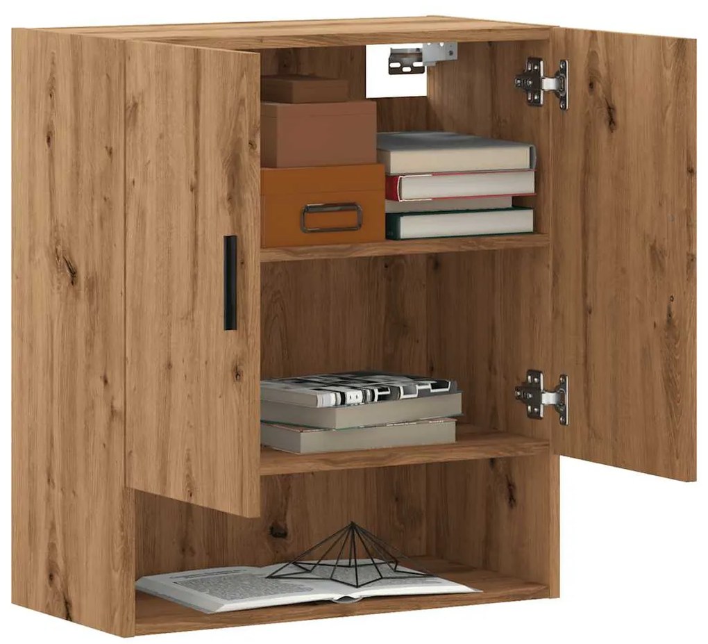 vidaXL Dulap de perete, Stejar artizanal, 60x31x70 cm, lemn compozit