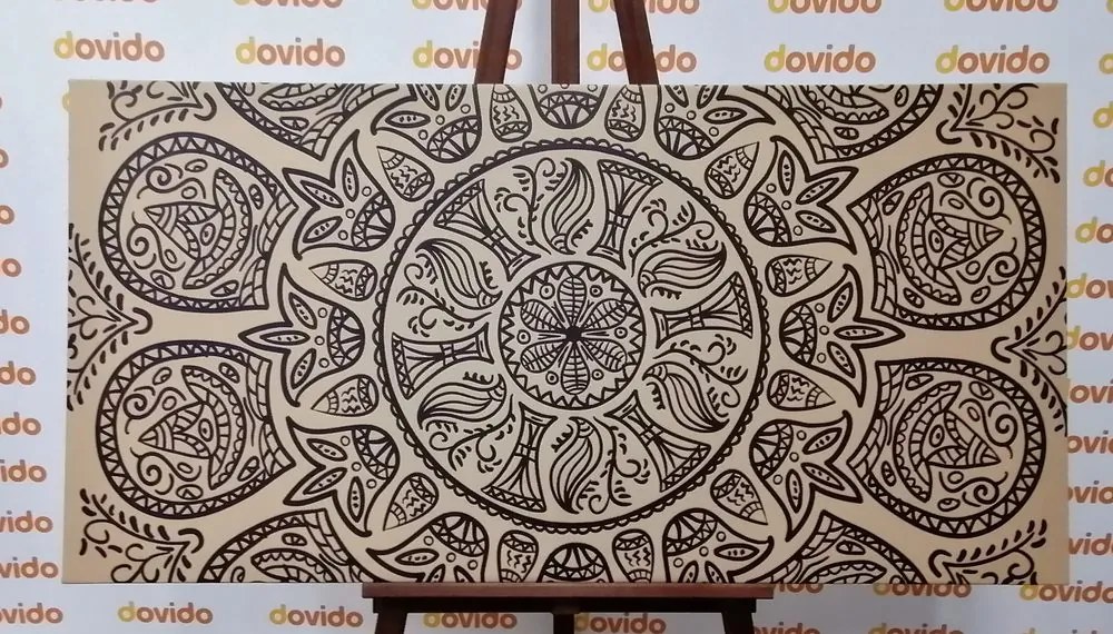 Tablou Mandala cu model natural abstract
