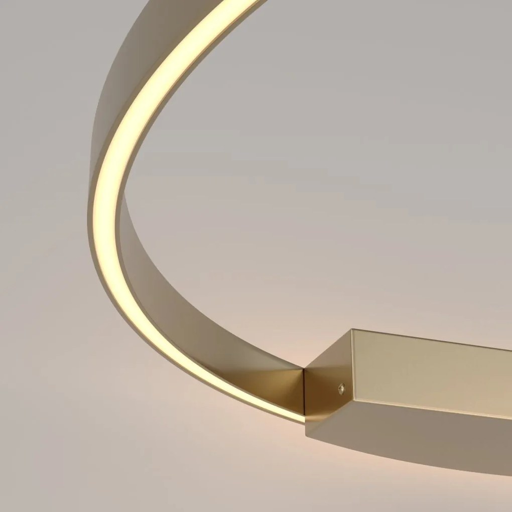 Aplica LED de perete design modern Rim alama 80cm, 3000K