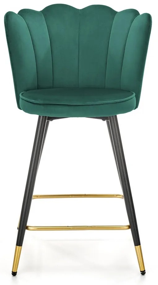 Scaun de bar Knox, verde/negru