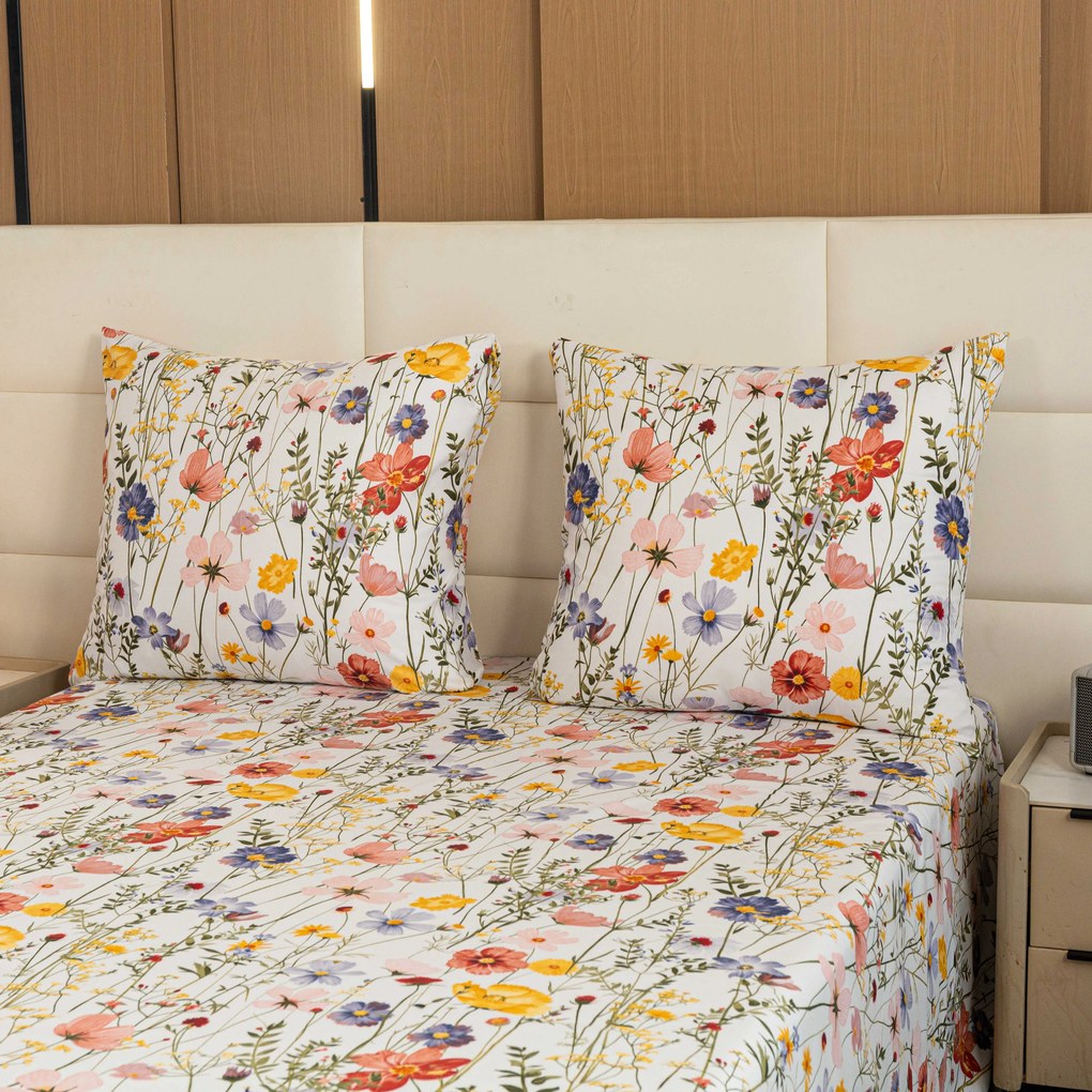 Lenjerie de pat din microfibra WILDFLOWERS colorata Dimensiune lenjerie de pat: 70 x 90 cm | 140 x 200 cm