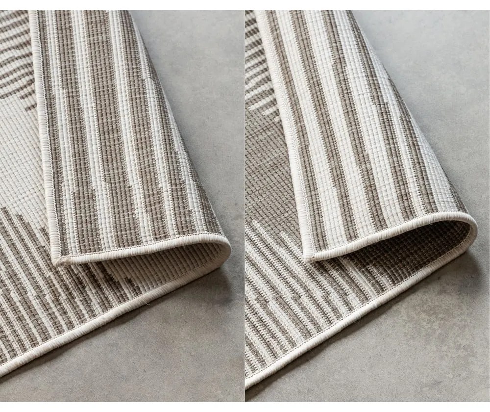Covor de exterior maro/crem 80x150 cm Gemini – Elle Decoration
