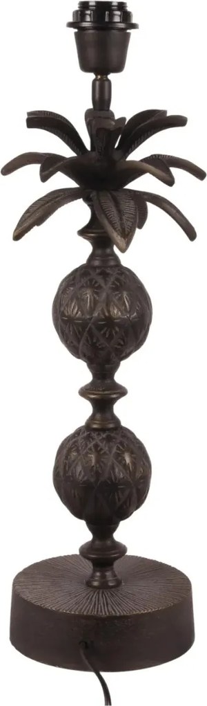 Lampă de masă din aluminiu, auriu, finisaj antichizat, 52 x 16 cm, „Aubusson”