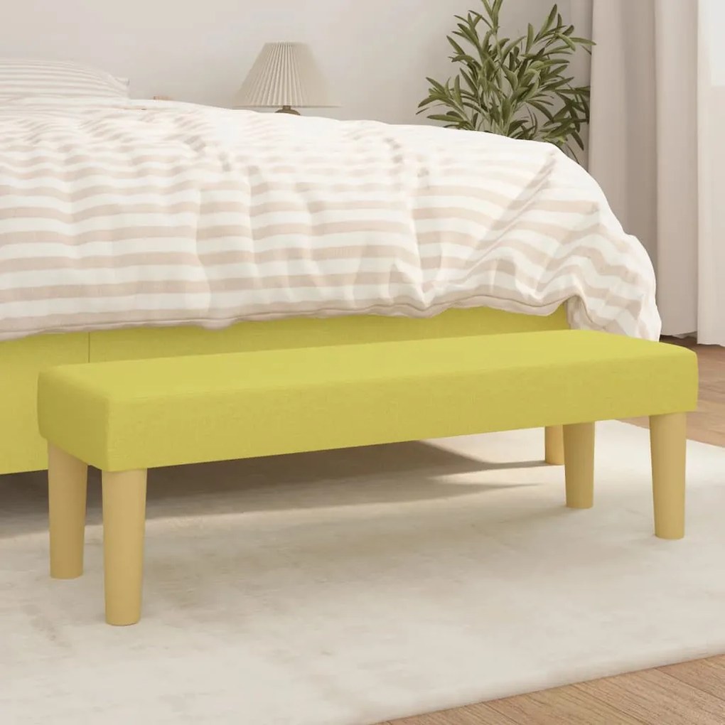 346659 vidaXL Bancă, verde, 100x30x30 cm, textil