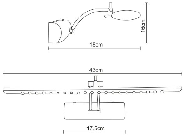 GLOBO 78301 - Aplică LED pentru tablouri PICTURE LED/3W/230V