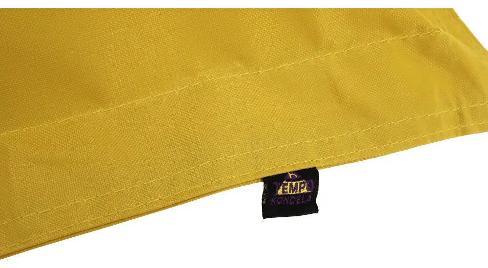 Fotoliu tip sac, material textil galben, GETAF