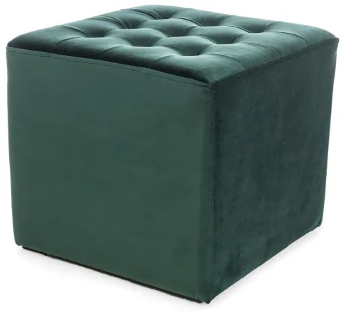 Taburet verde LORI VELVET