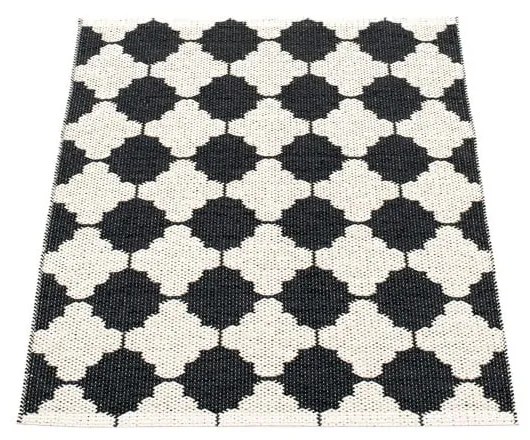 Covor pentru exterior și interior alb-negru 70x90 cm Marre Black Coral – Pappelina