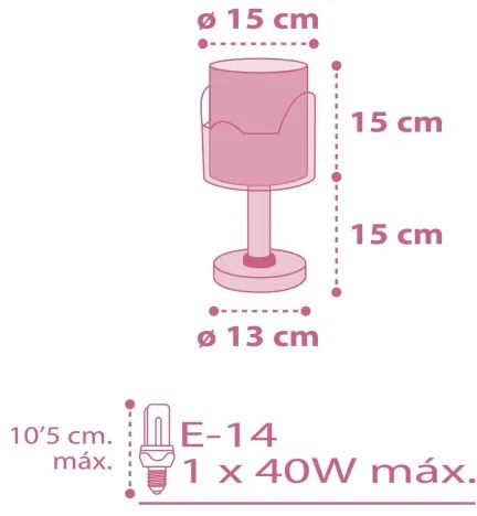 Dalber 61331S - Lampă copii LITTLE ELEPHANT 1xE14/40W/230V