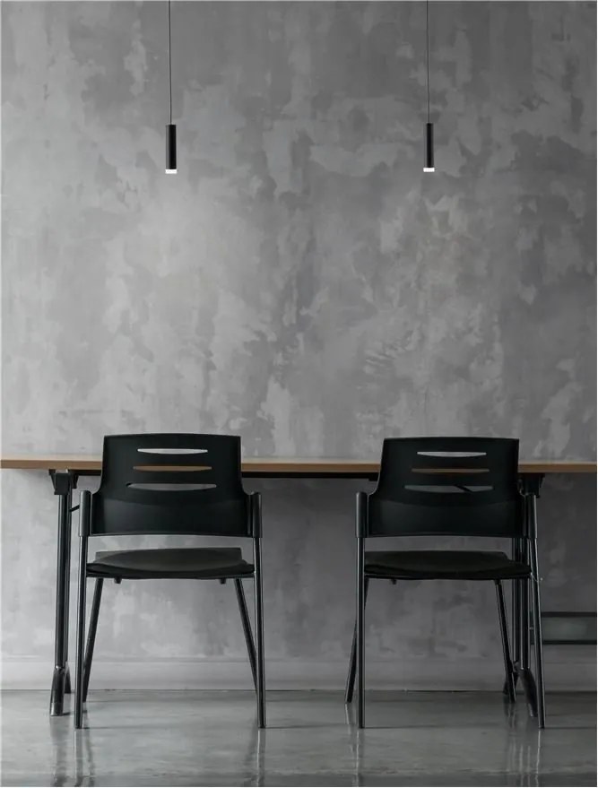 Pendul LED design modern minimalist DOC negru