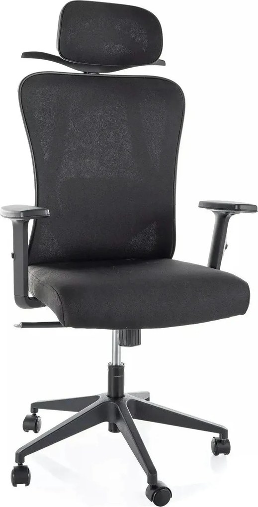Scaun de birou Q-080 M, negru, 67x50x115/125 cm
