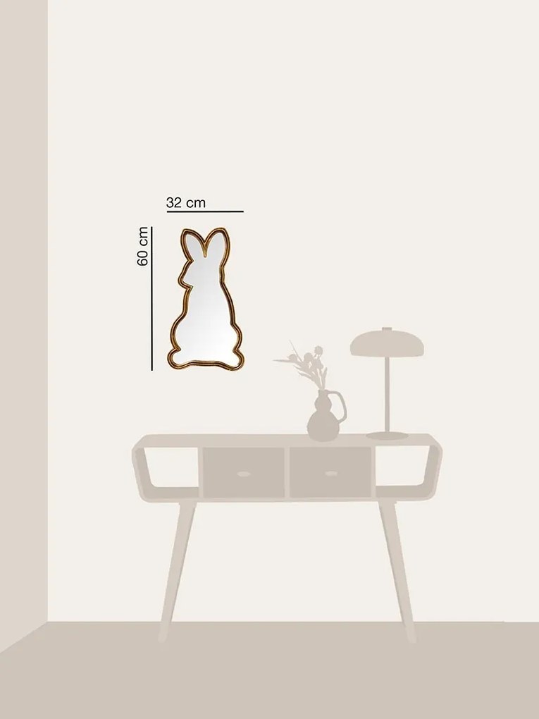 Oglinda de perete, din polirasina, Rabbit
