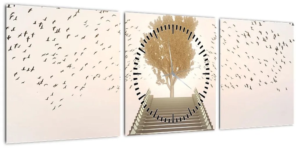 Tablou - Pod spre necunoscut (cu ceas) (90x30 cm)