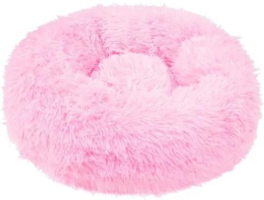 Culcus moale, pentru caine/pisica, roz, 100 cm