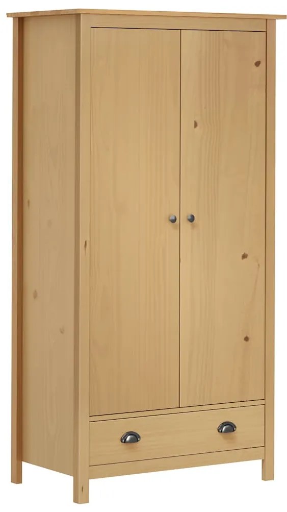 vidaXL Șifonier cu 2 uși Hill, 89x50x170 cm, lemn masiv de pin