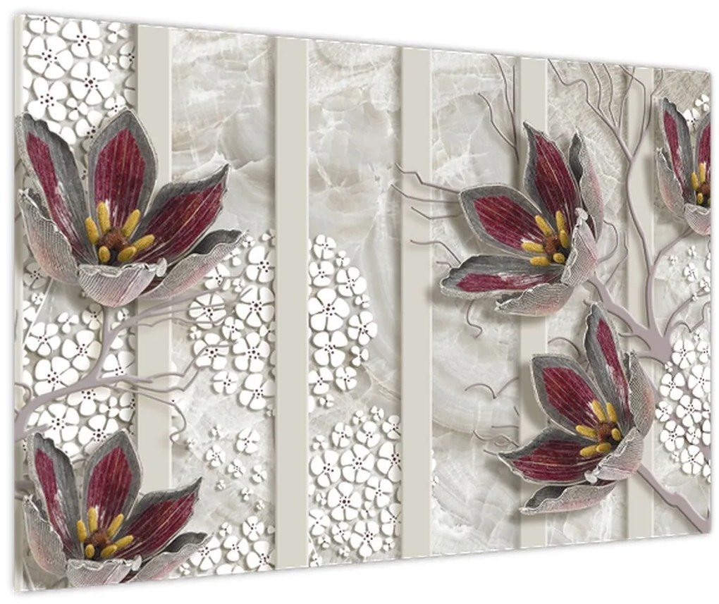 Tablou - Flori decorative (90x60 cm)