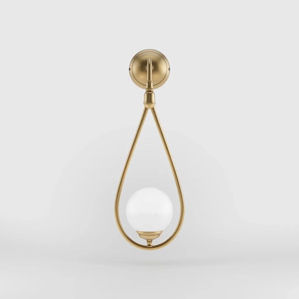 Aplica de perete din alama in forma de lacrima Iside