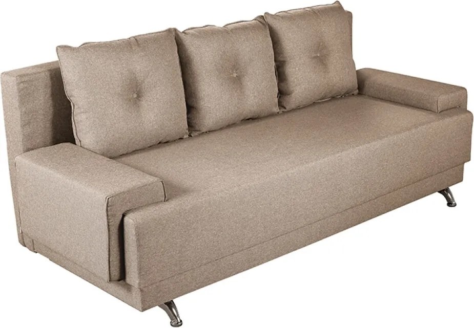 Canapea extensibila Roma Lux Beige 205x90x86 cm + lada de depozitare, bej