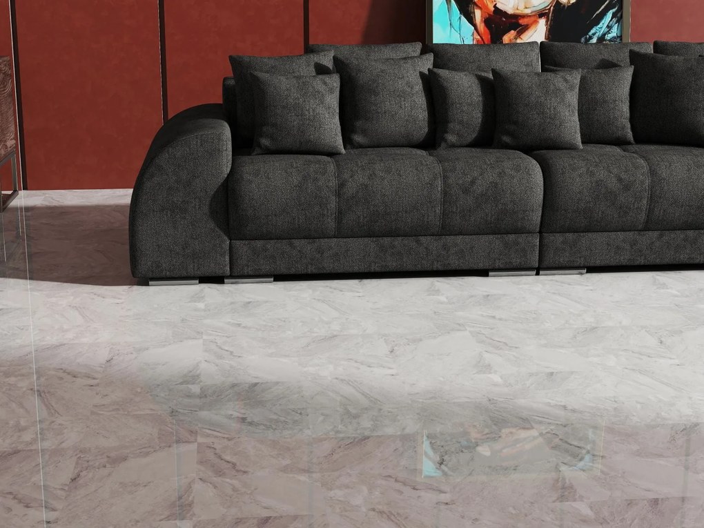 Canapea extensibilă dumonde cu 2 lăzi de depozitare si sezut confortabil din spuma high-density, Verona Enjoy Kaki 310x100 cm