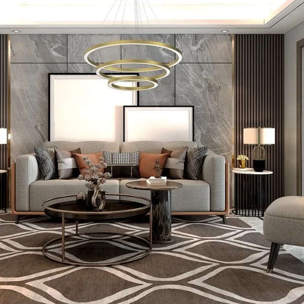 Lustră LED pe cablu GALAXIA LED/85W/230V aurie