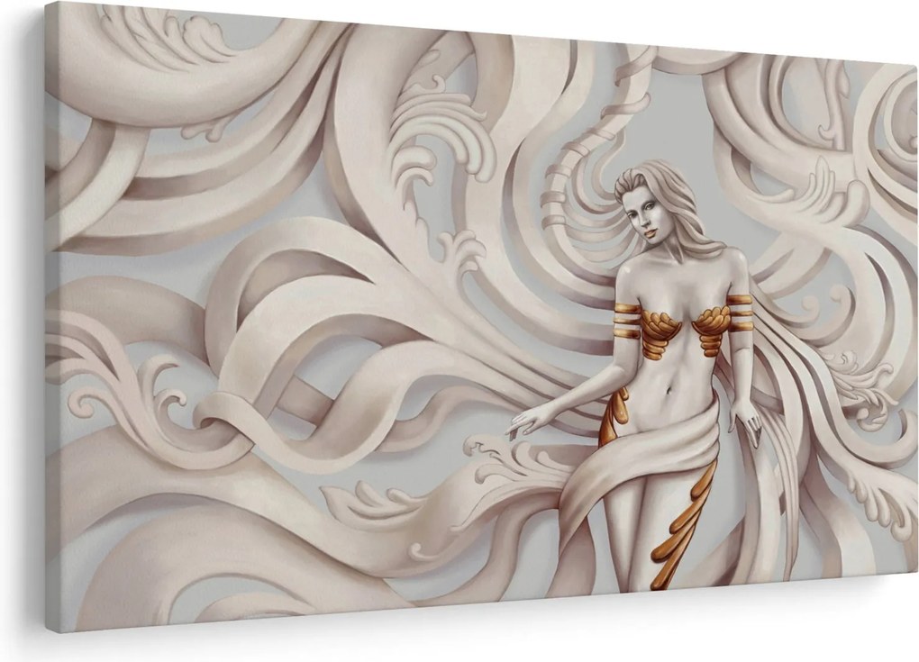 Tablou - Zeița motiv floral (90x60 cm)