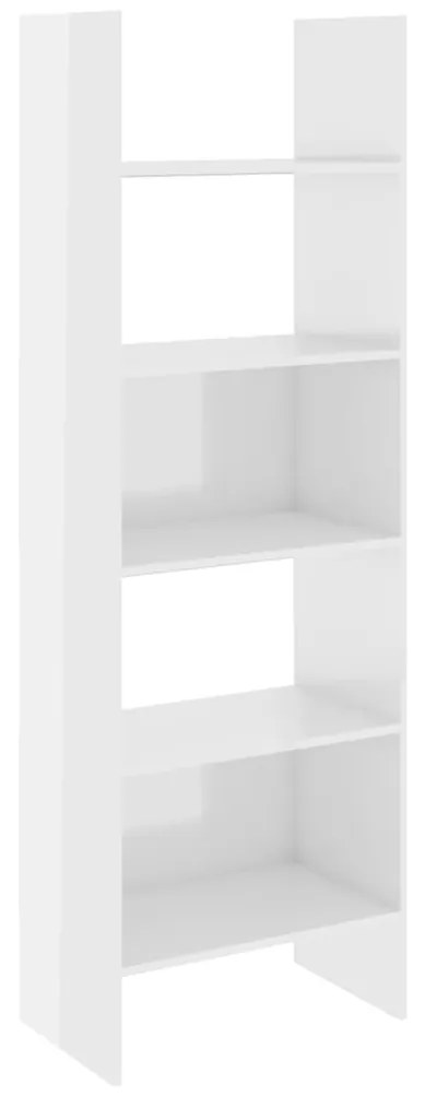 803413 vidaXL Bibliotecă, alb extralucios, 60x35x180 cm, lemn prelucrat