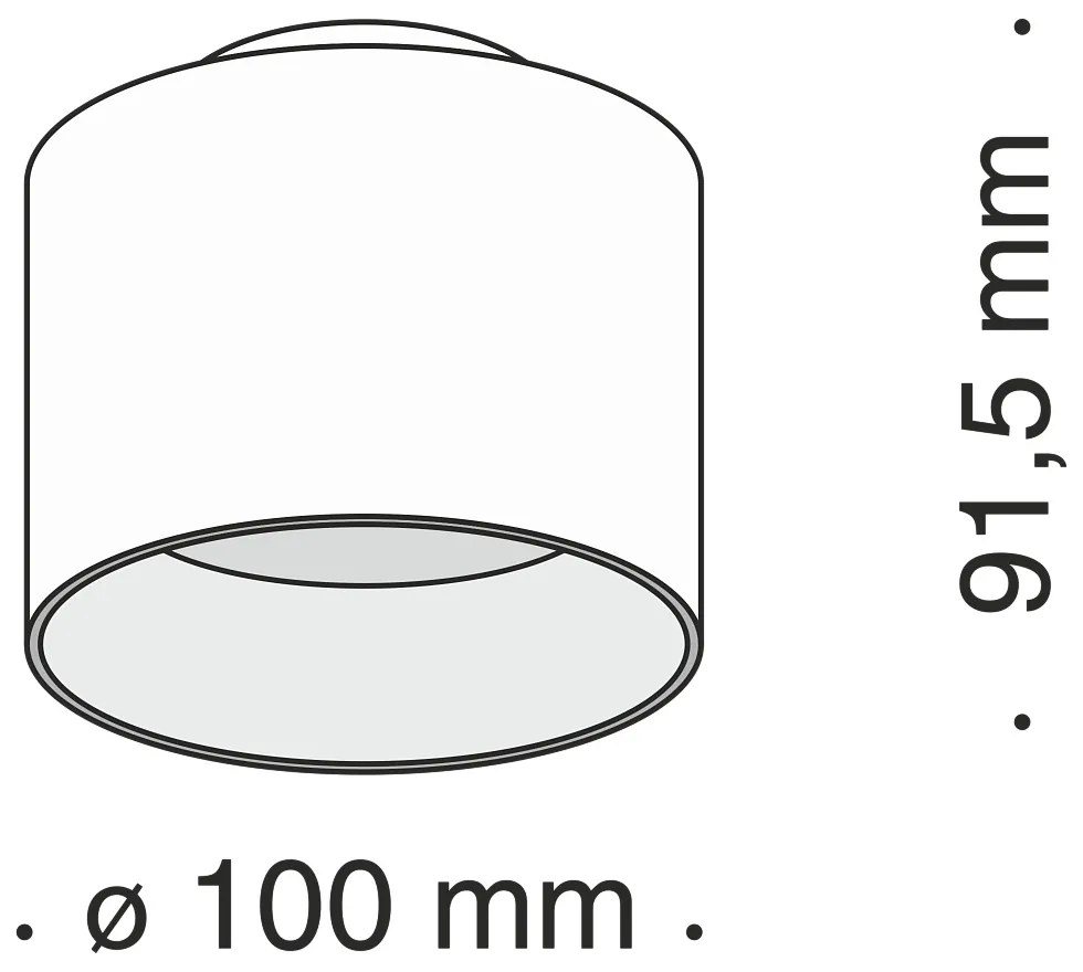 Plafoniera LED, Spot aplicat Planet alb MY-C009CW-L12W