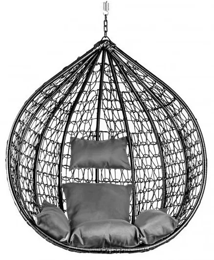 OFERTA Negru scaun suspendat KOKON fara suport II.calitate