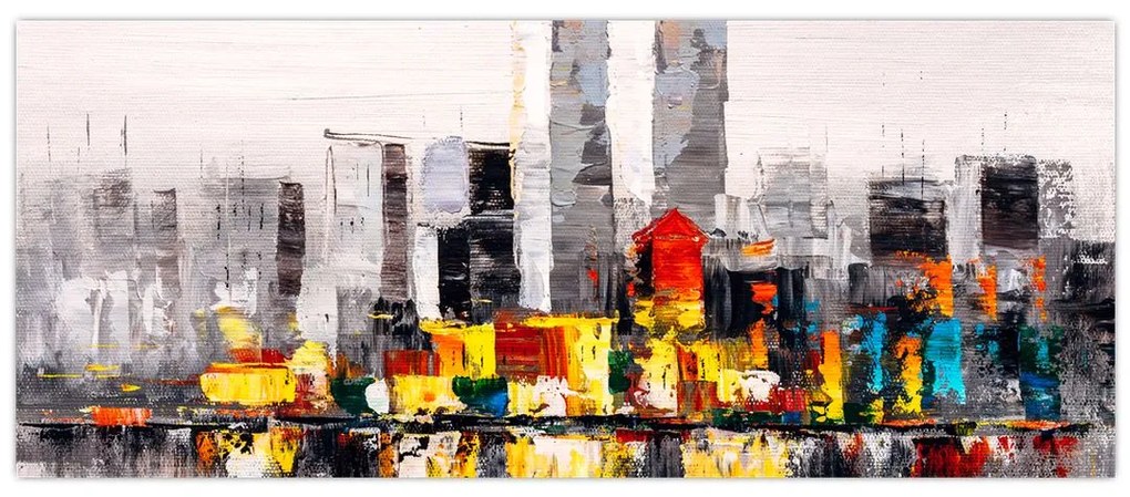 Tablou -Pictura orașului (120x50 cm)