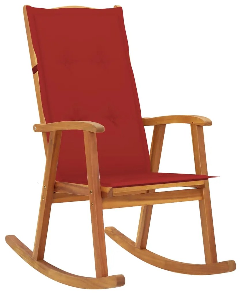 3064185 vidaXL Balansoar cu perne, lemn masiv de acacia