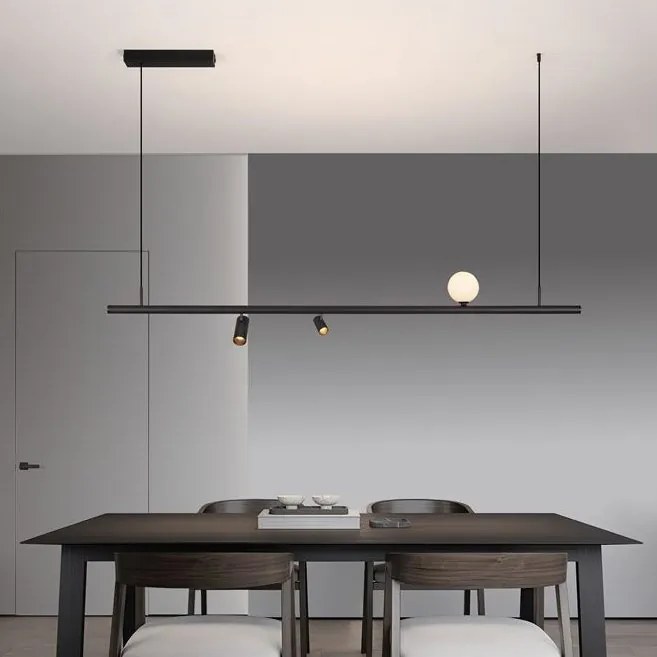 Sina magnetica suspendata tip lustra MADOC negru