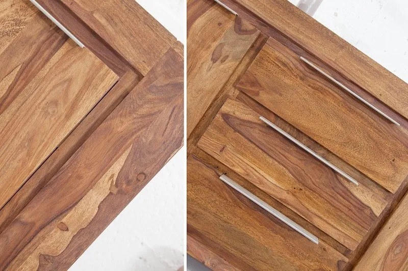 Comoda realizata manual din lemn masiv, design elegant Giant Sheesham 180cm