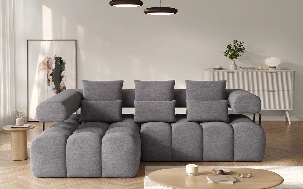 Colțar lemn masiv extensibil modern Levvi Personalizabil, 260 × 184 × 102 cm - Manhattan 45, Dreapta