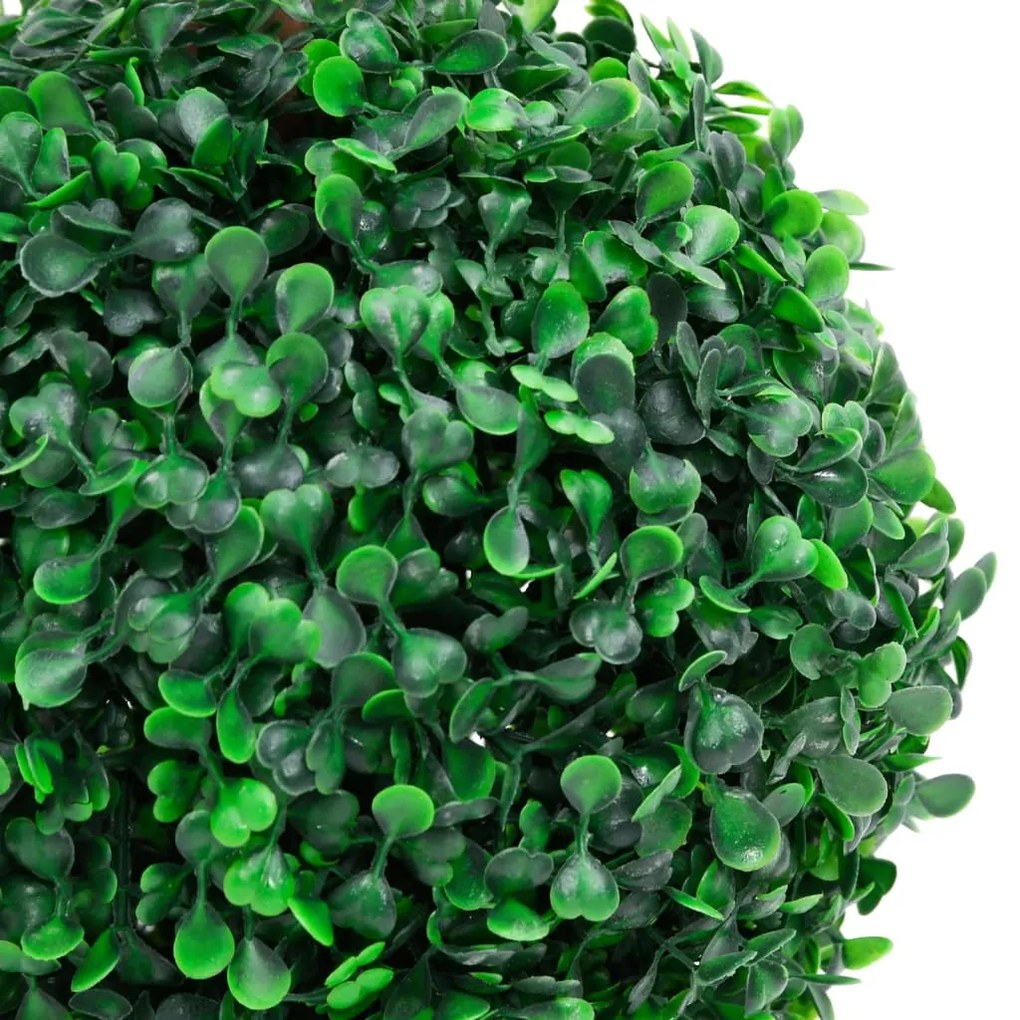 Planta artificiala cimisir cu ghiveci, verde, 60cm, forma minge 1, 16 x 60 cm