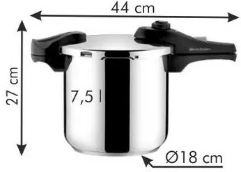 Oală cu presiune Tescoma BIO EXCLUSIVE+, 7,5 l