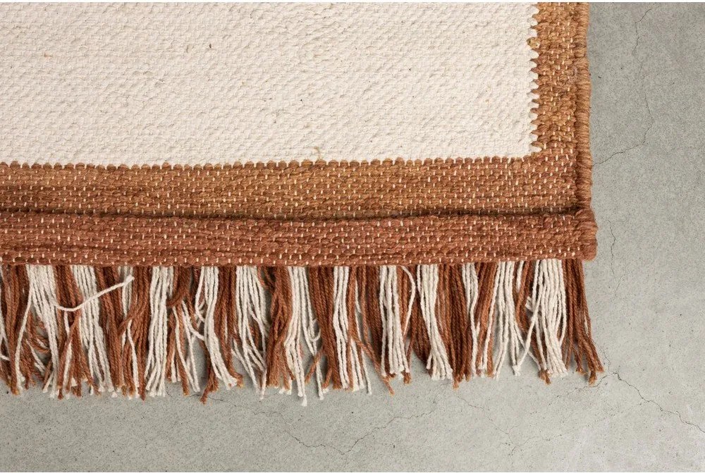 Covor teracotă din bumbac 200x300 cm Gambit – Dutchbone