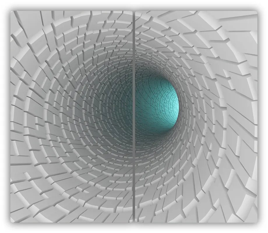 Tocator din sticla 3d tunel