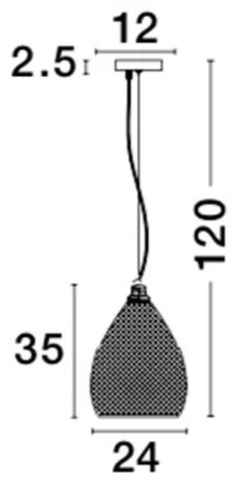 Lustra / Pendul design modern 24cm Boho NVL-8040601