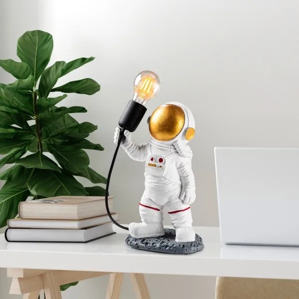 Lampă pentru copii ASTRONAUT 1xE27/40W/230V cupru/alb