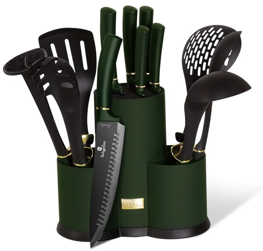 Set ustensile si cutite Emerald Collection Berlinger Haus BH 6250